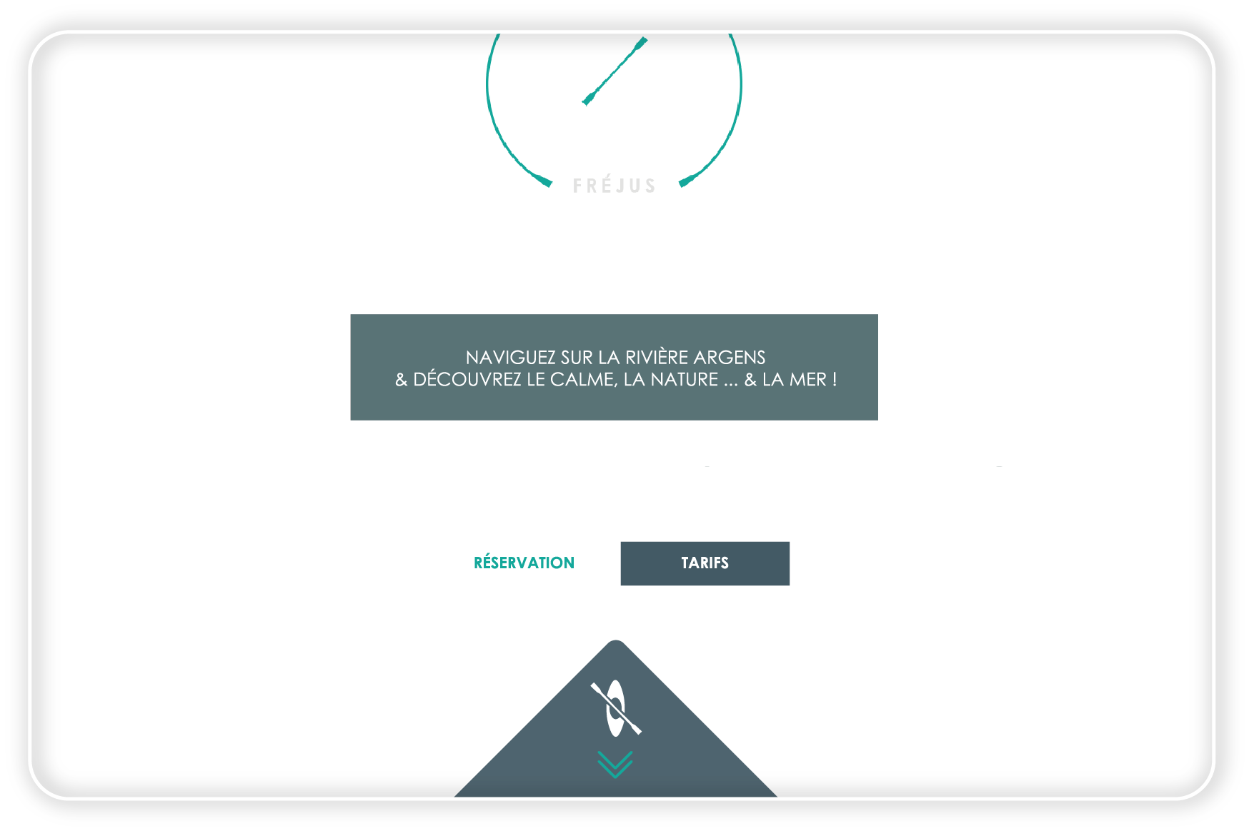 Création site internet prestataire loisirs Kayak Fréjus