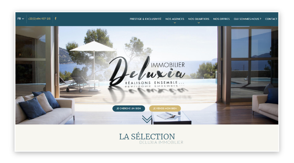 Création site internet Agence Immobilière Saint-Raphaël