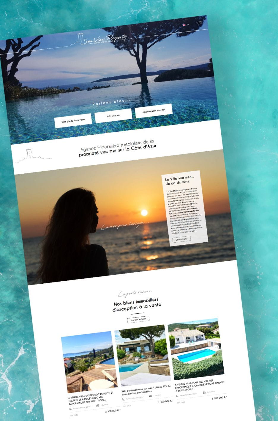 sea view property website home