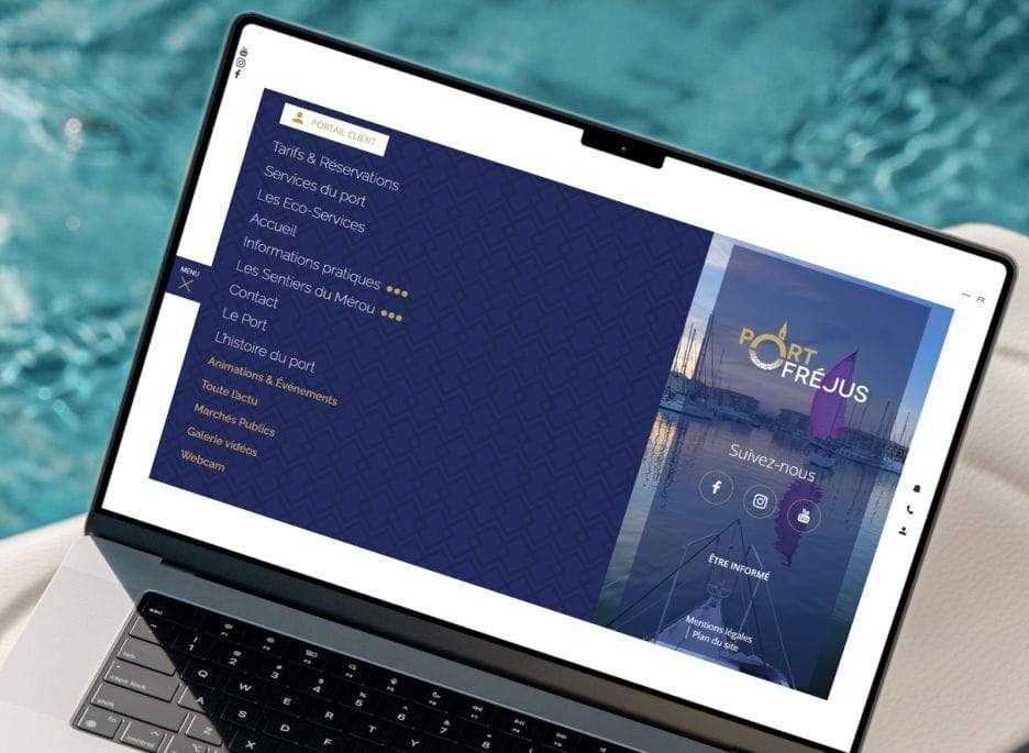port frejus menu desktop
