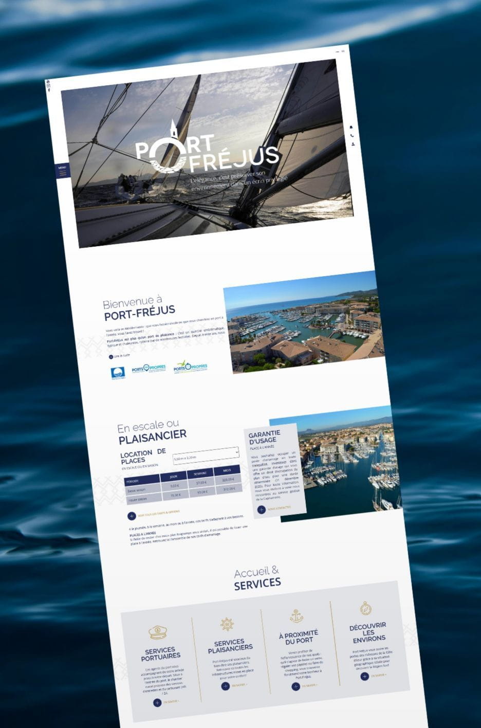 port frejus page accueil