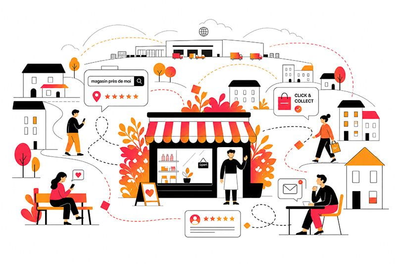Commerce local contre géants du e-commerce : arrêtez de subir, voici comment utiliser le digital pour gagner sur le terrain où Amazon ne peut pas vous suivre