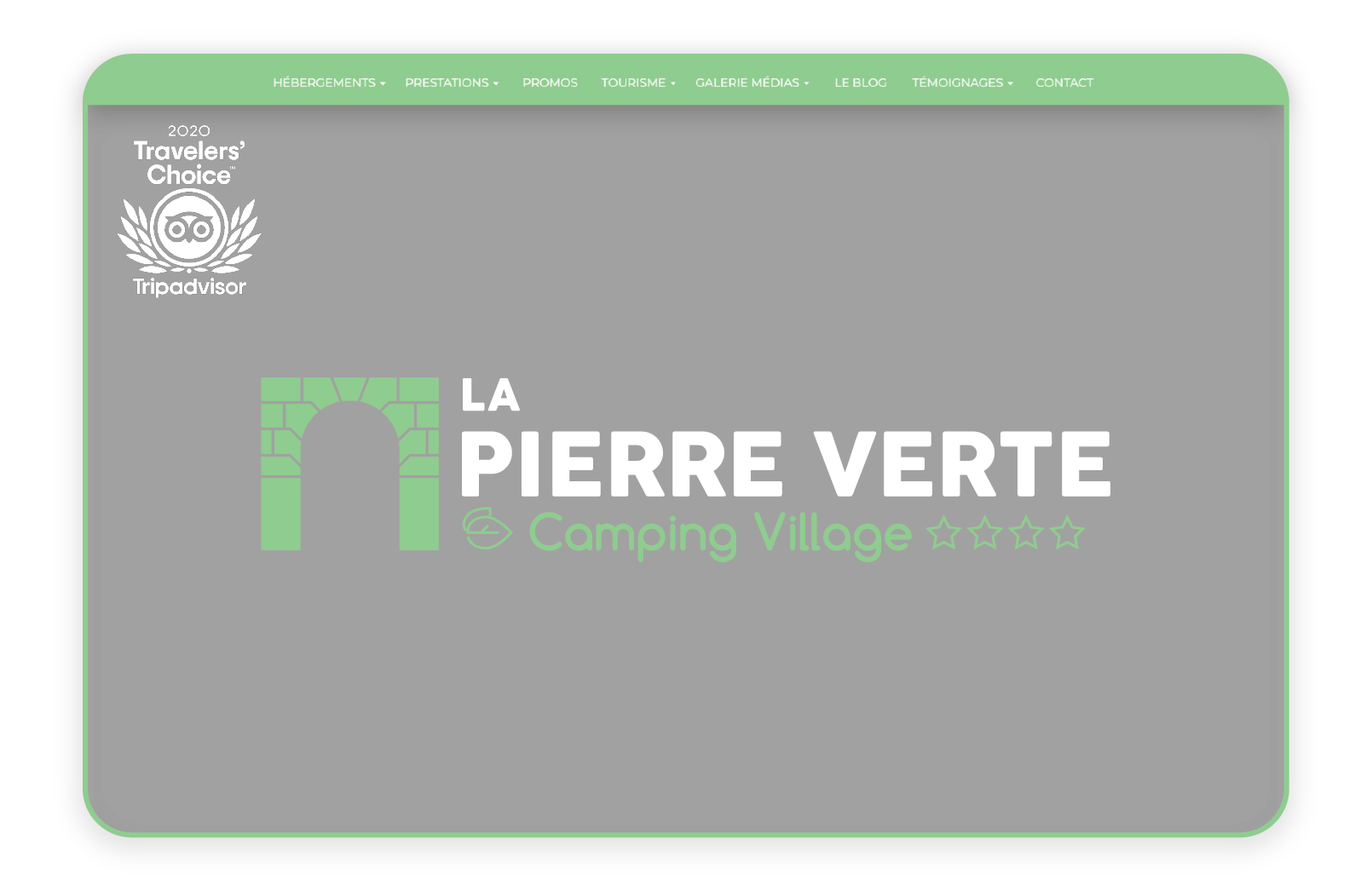 Création site internet Camping Pierre Verte Fréjus